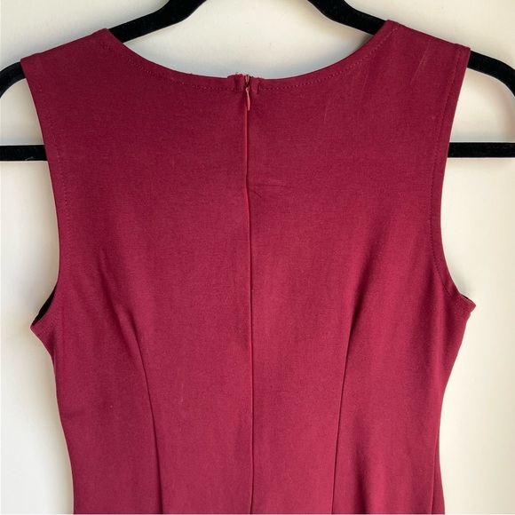 Garnet Pleated Ruched Mini Cocktail Dress - Picture 6 of 10
